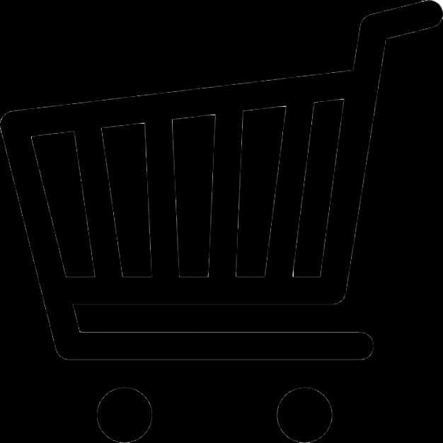 Shopping Cart Icon Black PNG Image