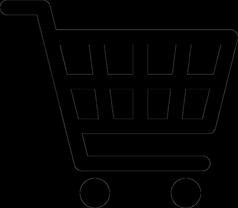 Shopping Cart Icon Black PNG Image