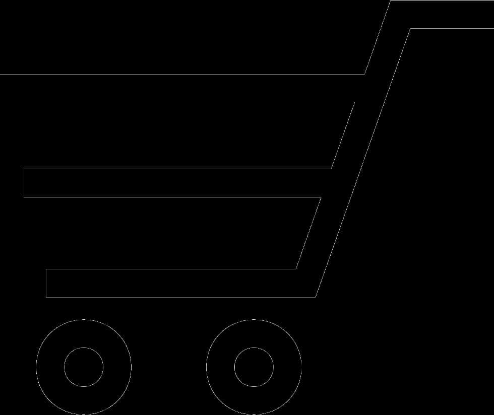 Shopping Cart Icon Black Silhouette PNG Image