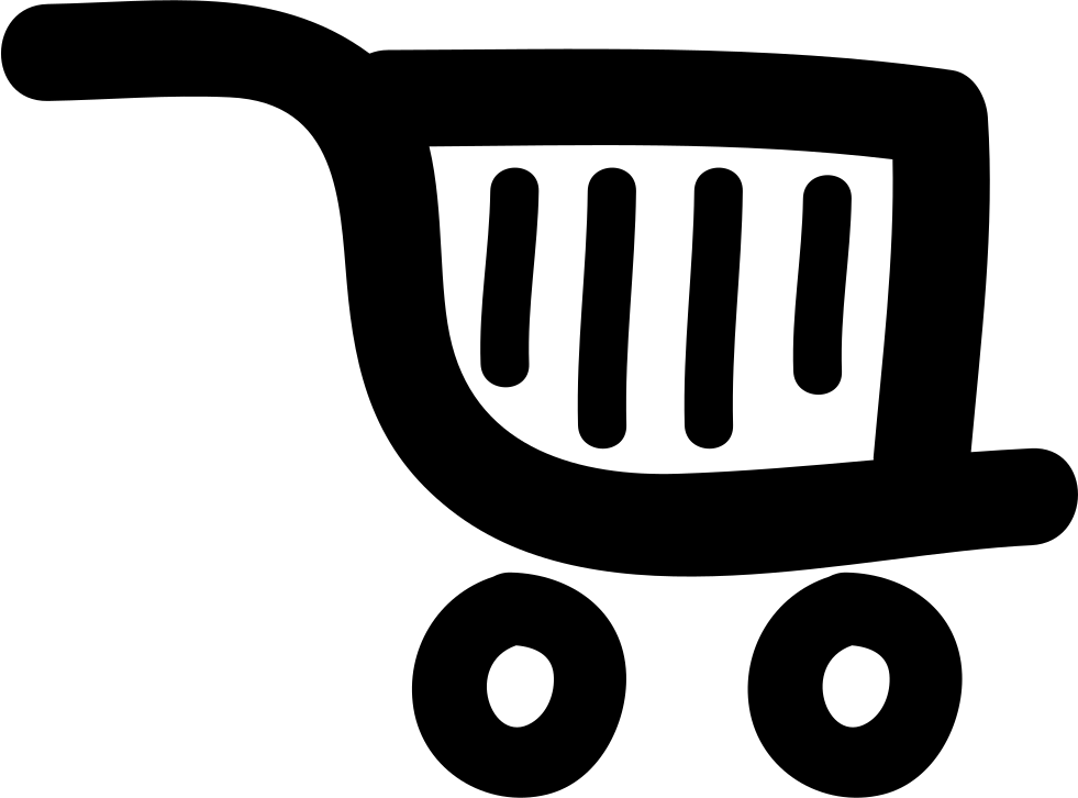 Shopping Cart Icon Silhouette PNG Image