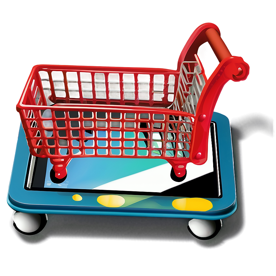 Shopping Cart On Smartphone Png 06112024 PNG Image