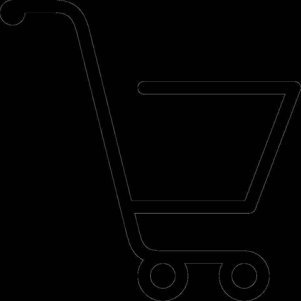 Shopping Cart Outline Graphic PNG Image