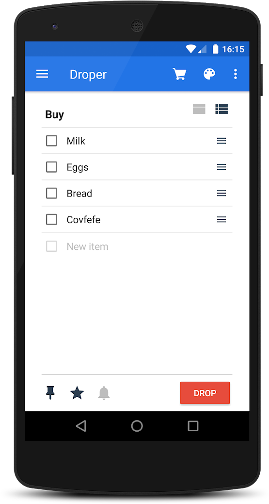 Shopping List App Screen.png PNG Image