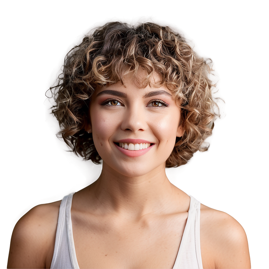 Short Hair Perm Looks Png Iet PNG Image