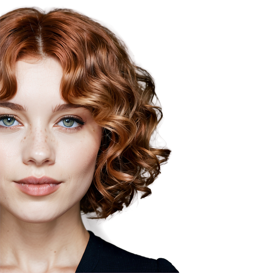 Short Hair Perm Style Png Lbm27 PNG Image