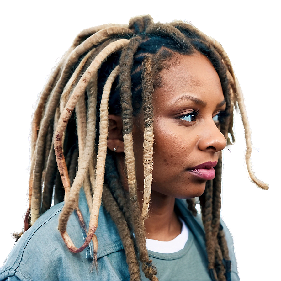 Short Thick Dreads Inspiration Png Dit29 PNG Image