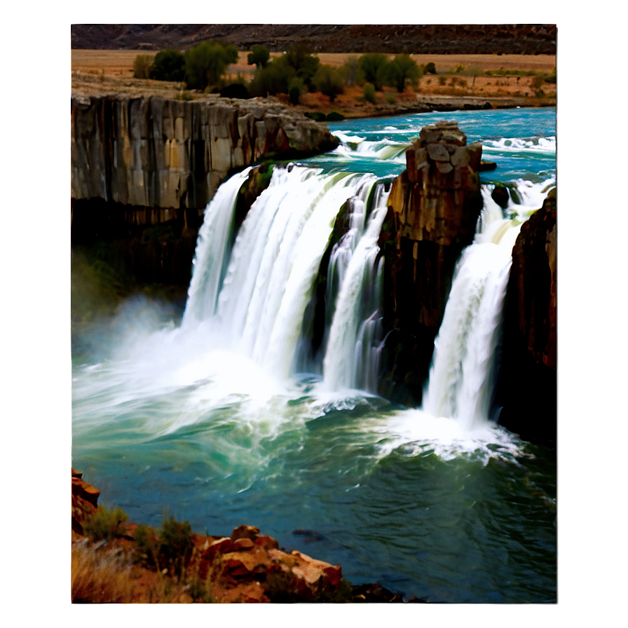 Shoshone Falls Idaho Waterfall Png Fyp PNG Image