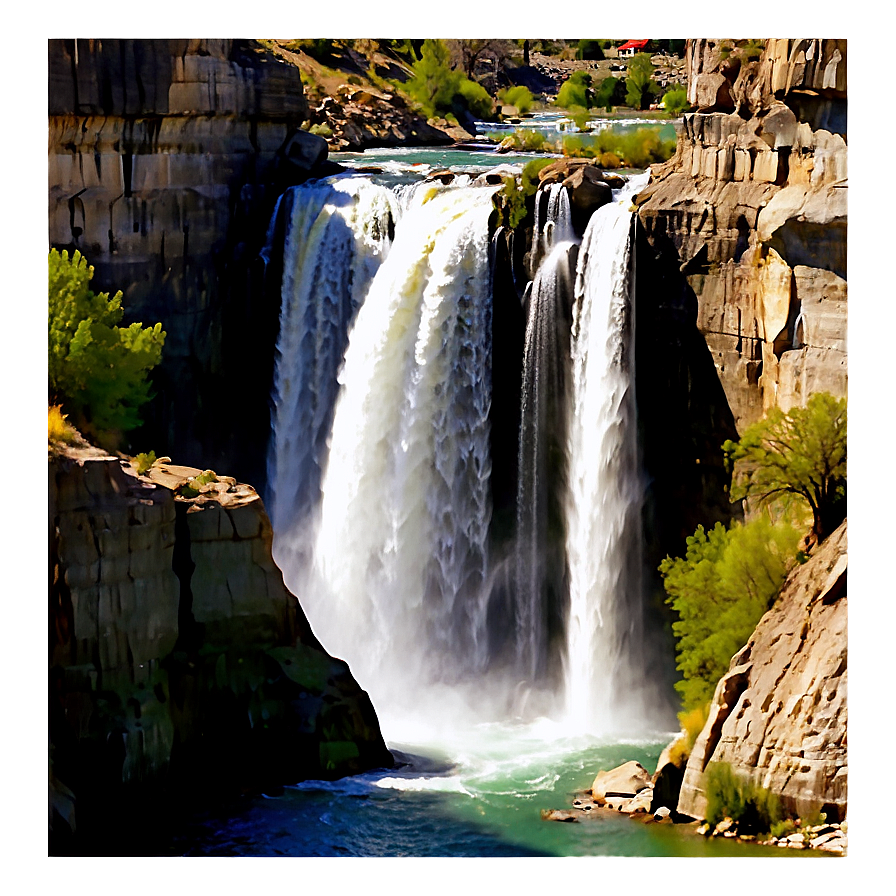 Shoshone Falls Idaho Waterfall Png Xed PNG Image