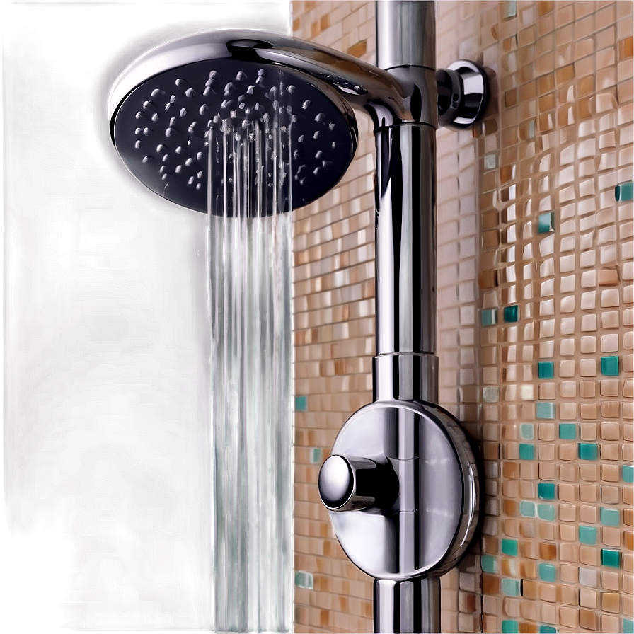 Shower With Mosaic Tile Detail Png 59 PNG Image