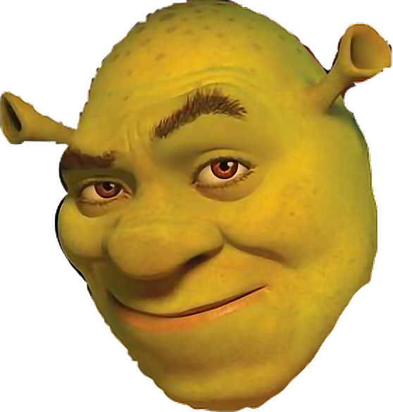 Shrek Character Close Up Face.png PNG Image