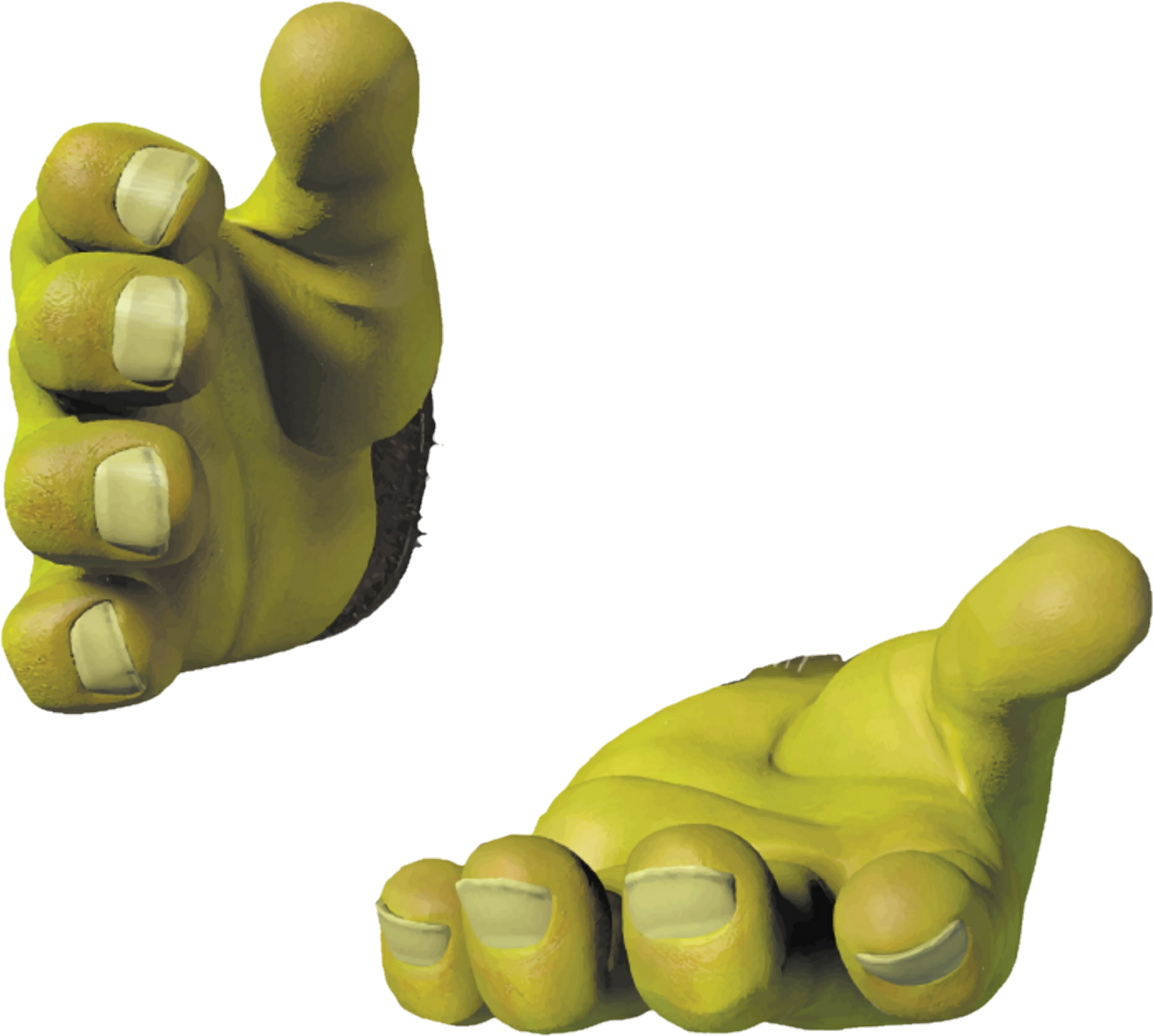 Shrek Thumbs Up Gesture PNG Image