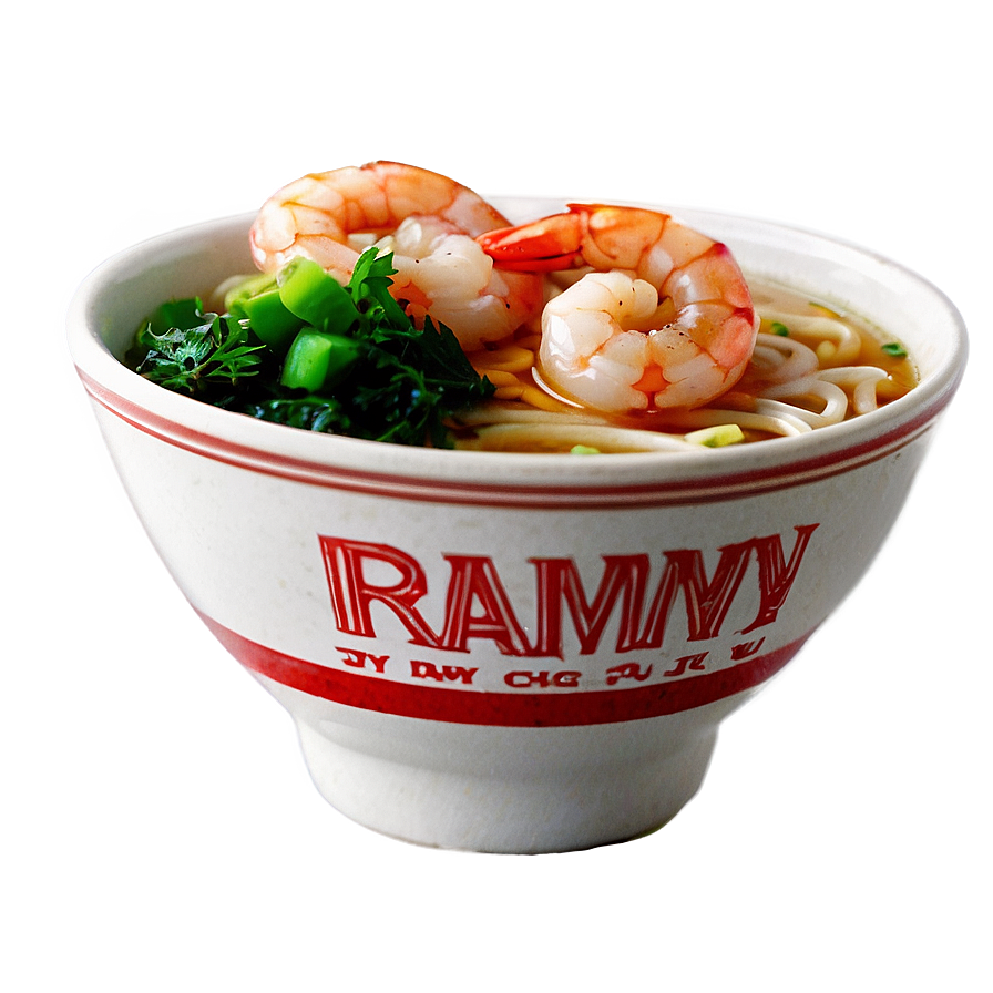 Shrimp Ramen Bowl Png Hjp PNG Image