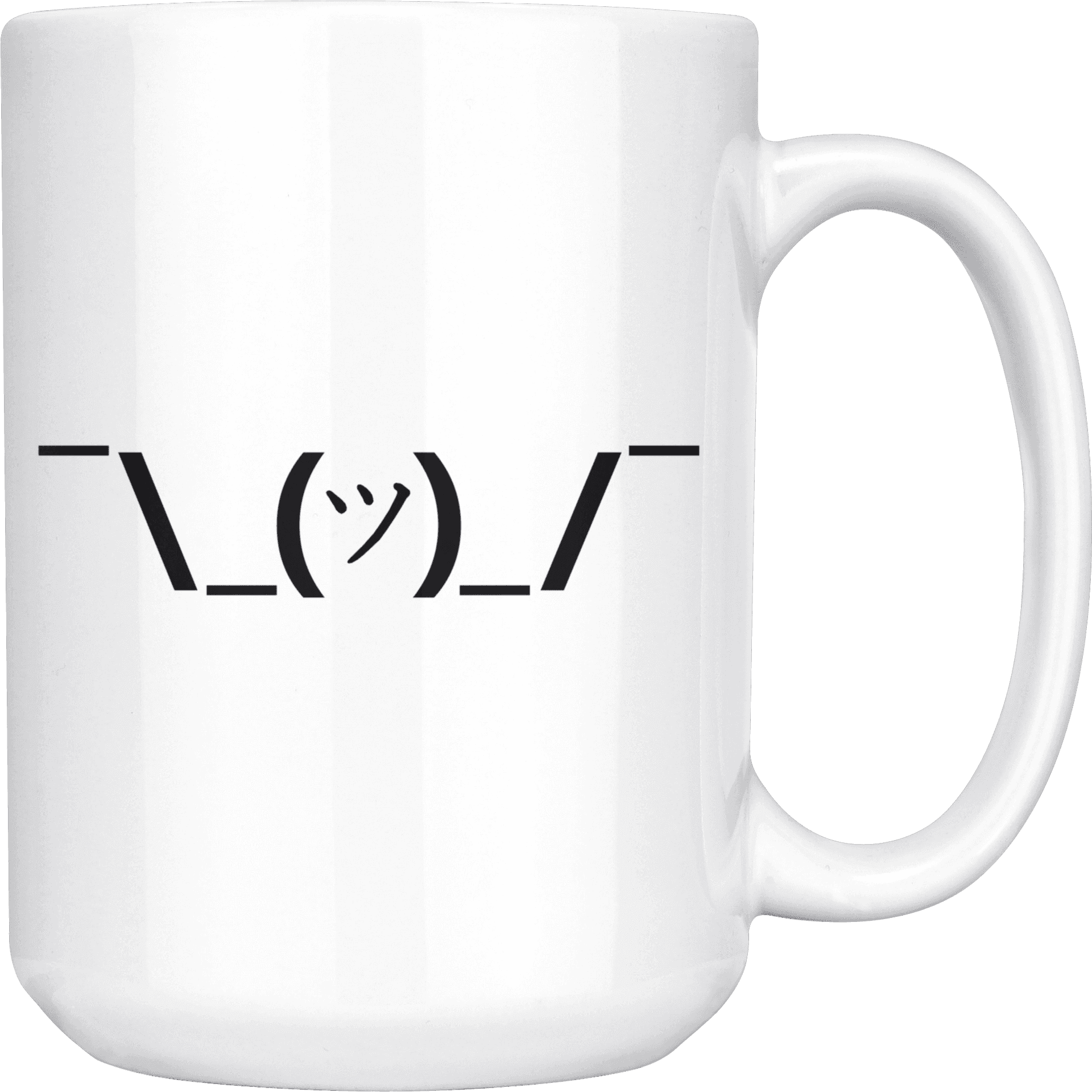 Shrug Emoji Printed Mug PNG Image