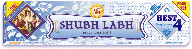 Shubh Labh Prayer Agarbatti Packaging PNG Image