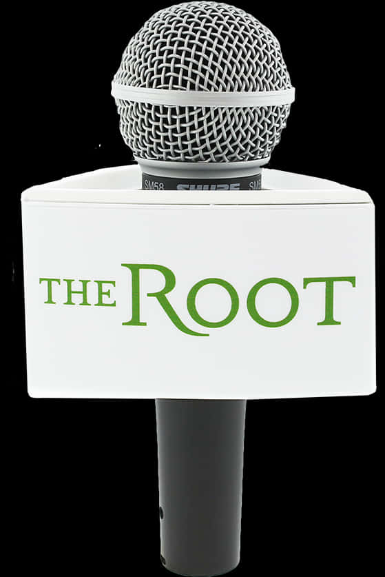 Shure Microphonewith The Root Flag PNG Image