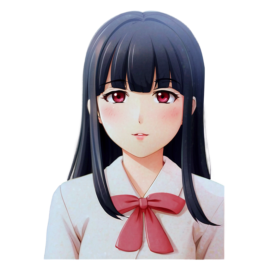 Shy Anime Character Blush Png Vyx PNG Image