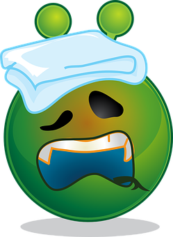 Sick Alien Emoji PNG Image