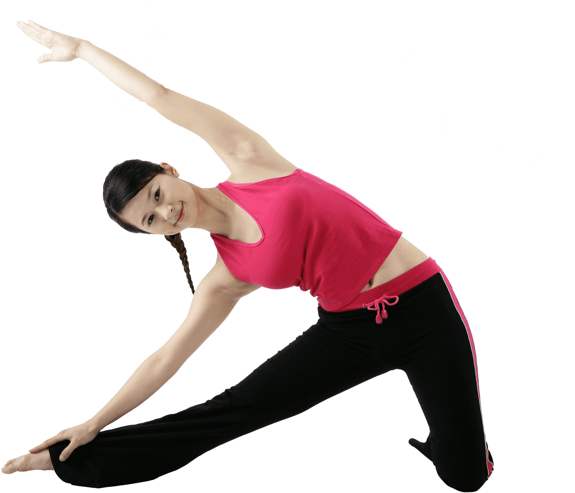 Side_ Stretch_ Fitness_ Pose PNG Image