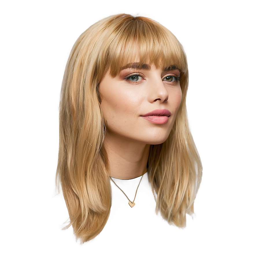 Side-swept Blonde Bangs Png Ttu PNG Image