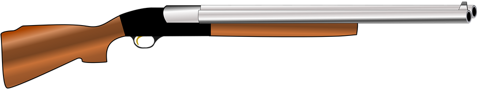 Side View Classic Shotgun Illustration PNG Image