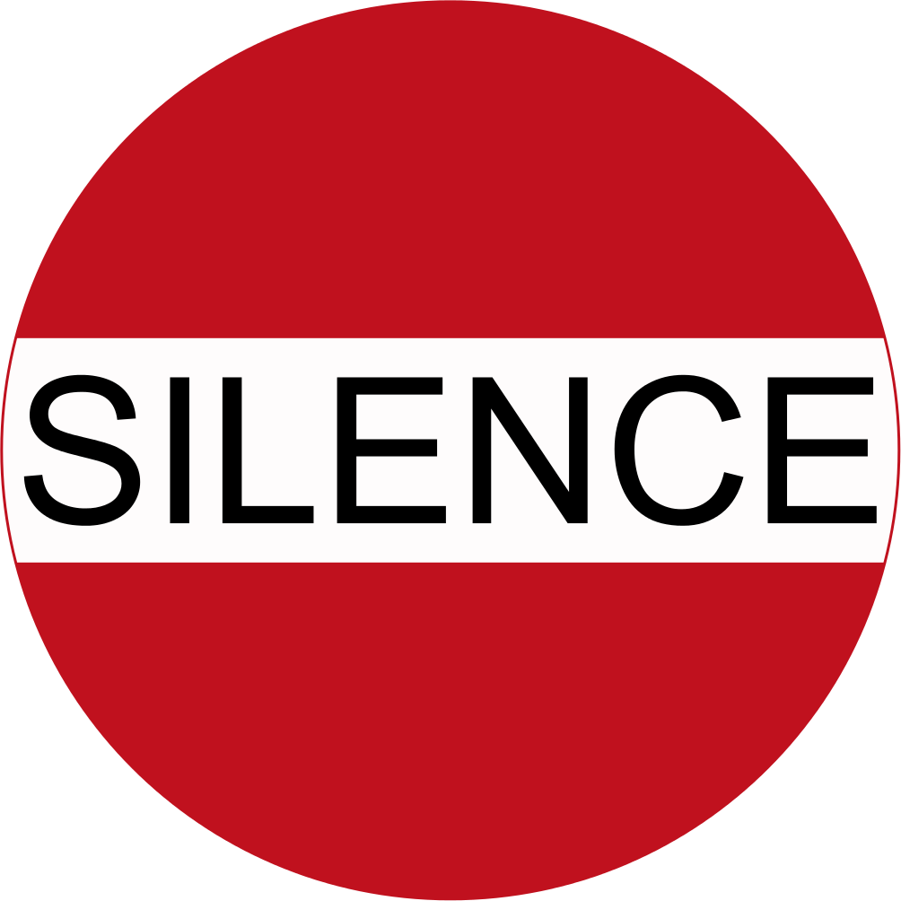 Silence Sign Graphic PNG Image