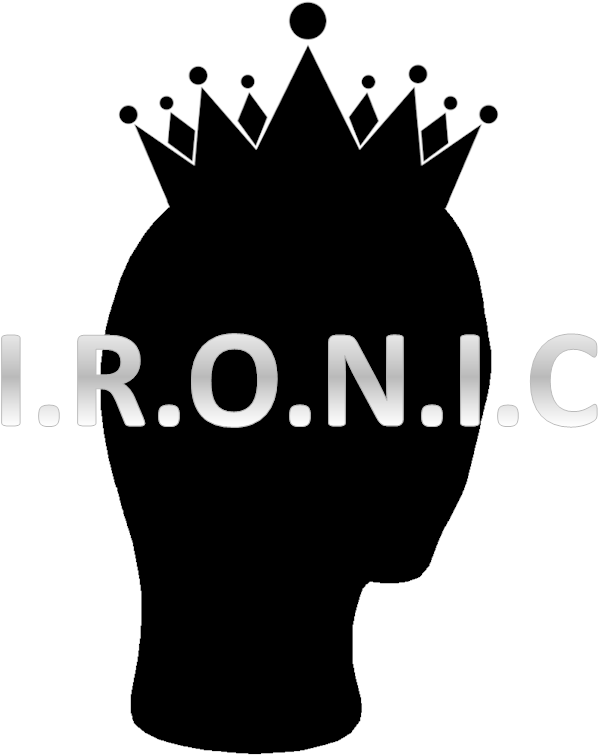 Silhouette Crown Ironic Graphic PNG Image