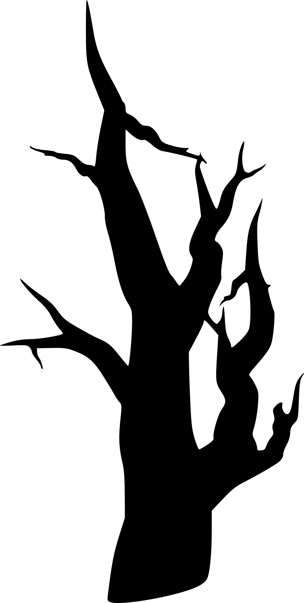 Silhouette_of_ Bare_ Tree PNG Image