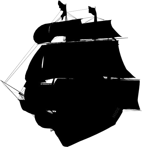 Silhouette_of_ Galleon_ Ship PNG Image