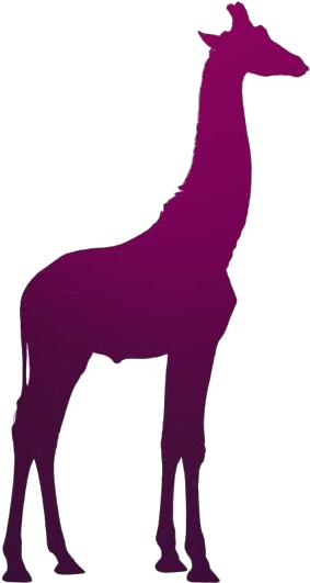 Silhouette_of_ Giraffe_ Standing PNG Image