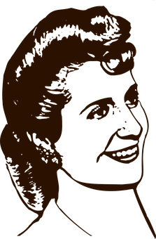 Silhouette Profileof Woman PNG Image