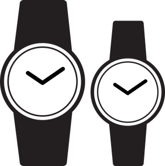 Silhouette Smartwatches Vector PNG Image