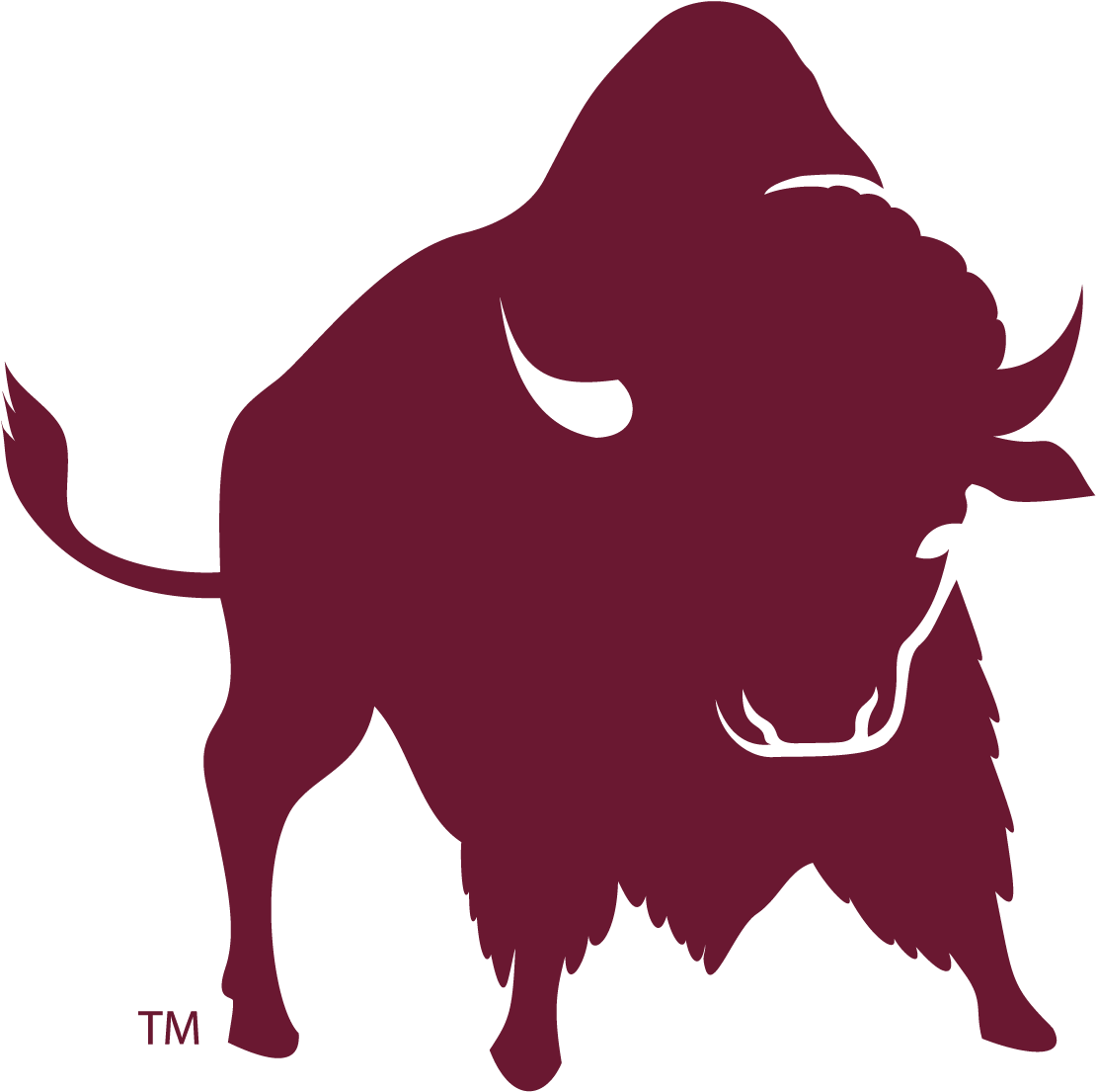 Silhouetted Bison Graphic PNG Image