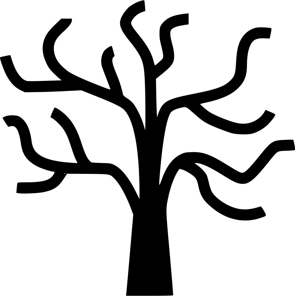 Silhouetteof Bare Tree PNG Image