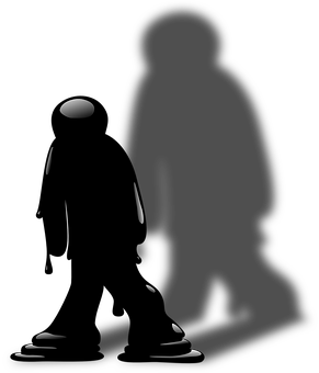 Silhouetteof Manin Darkness PNG Image