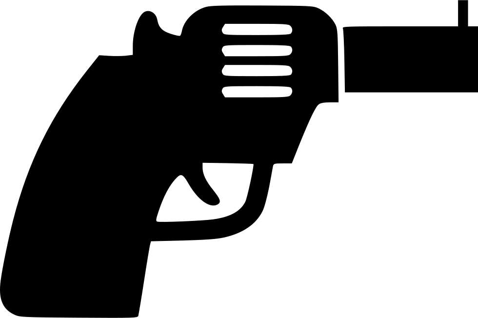 Silhouetteof Revolver PNG Image