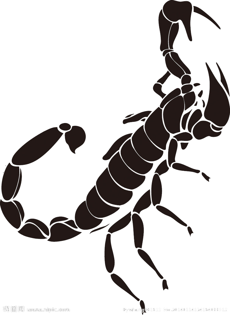 Silhouetteof Scorpion PNG Image