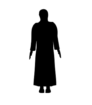 Silhouetteof Standing Figure PNG Image