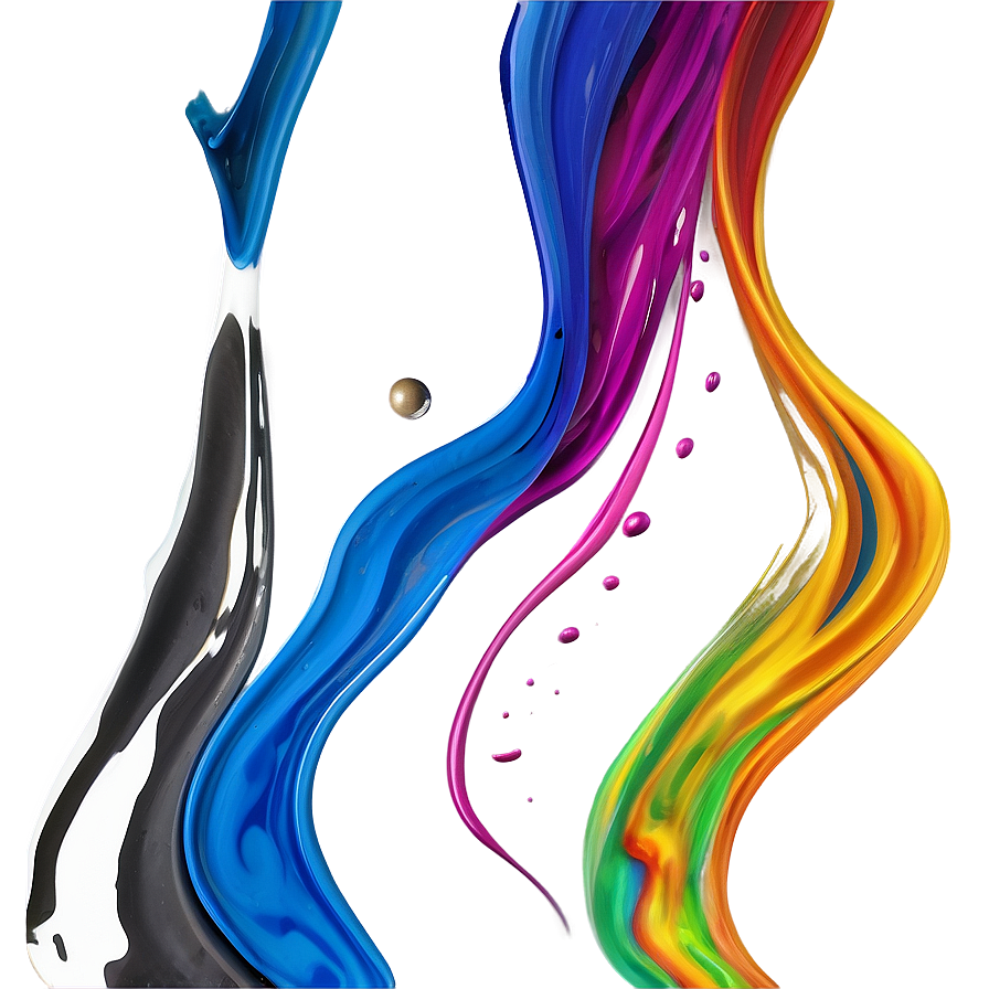 Silk Paint Flow Png Hbj48 PNG Image