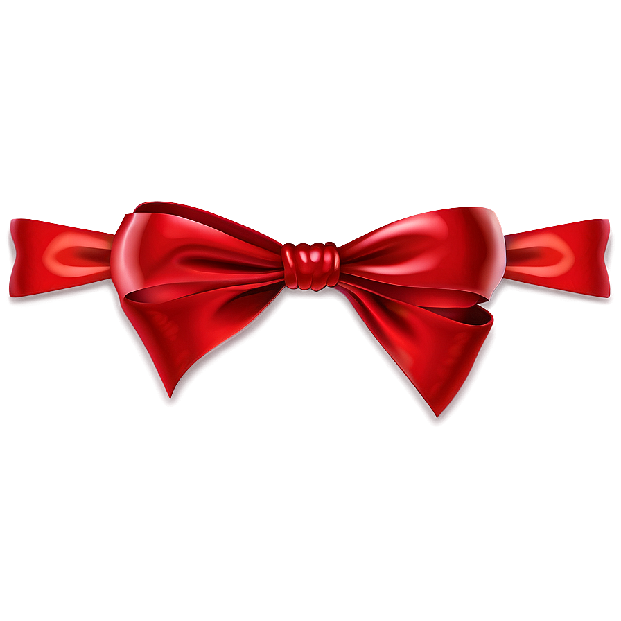 Silk Red Bow Png Hcr PNG Image