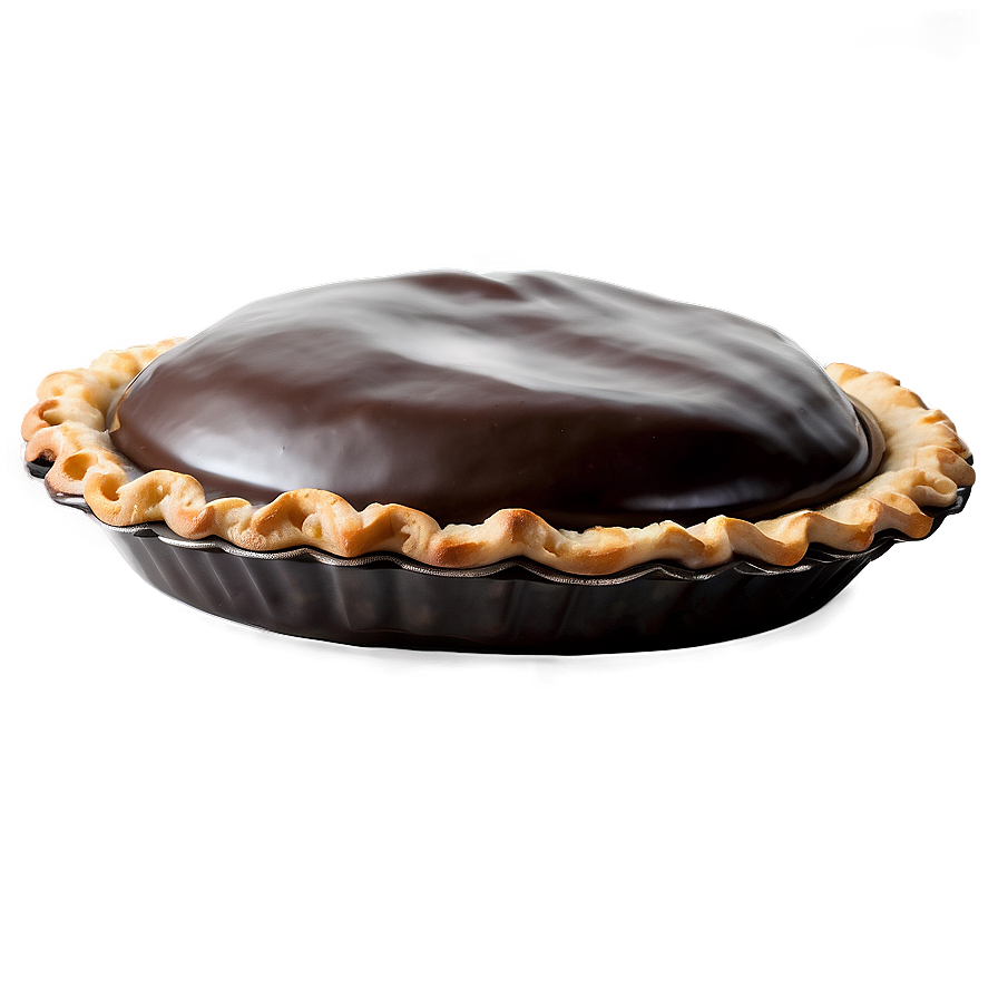 Silky Chocolate Ganache Pie Png Iwh64 PNG Image