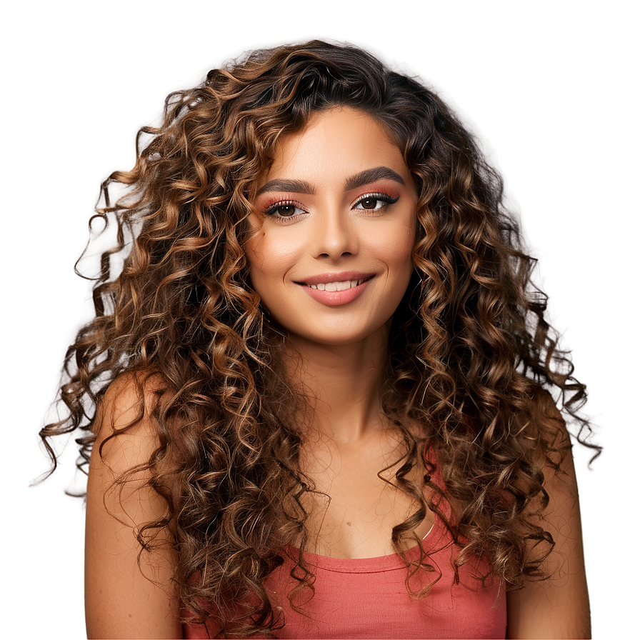 Silky Curly Hair Flow Png Fxh PNG Image