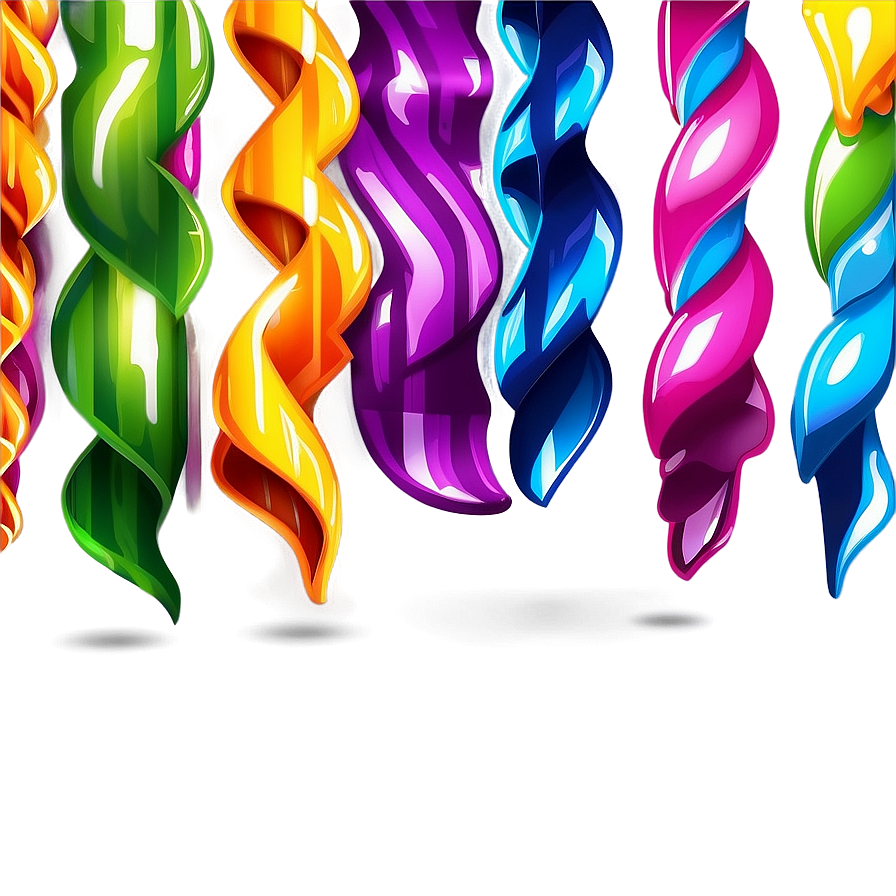 Silky Party Streamers Png 42 PNG Image