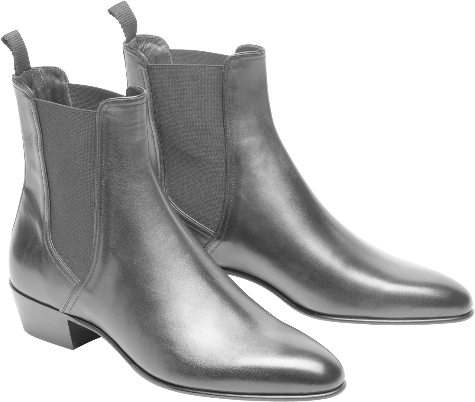 Silver Ankle Boots PNG Image