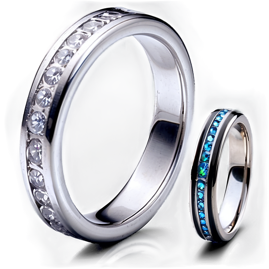 Silver Band Rings Png 06122024 PNG Image