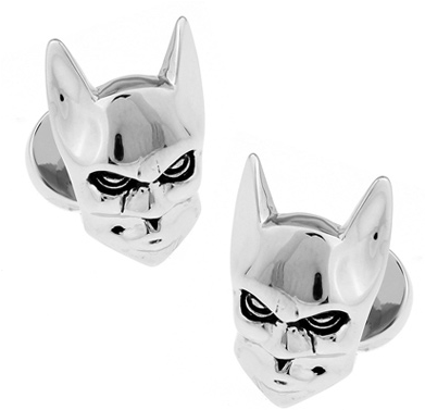 Silver Batman Cufflinks PNG Image