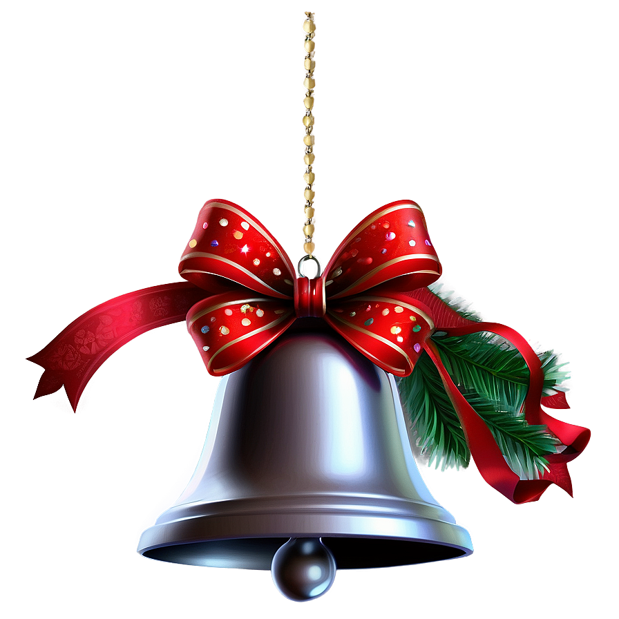 Silver Bell For Christmas Png 06242024 PNG Image