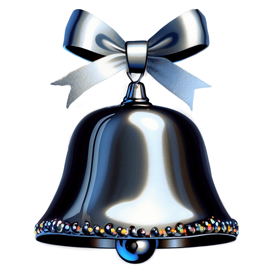 Silver Bell For Christmas Png 35 PNG Image