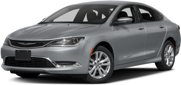 Silver Chrysler Sedan Profile View PNG Image