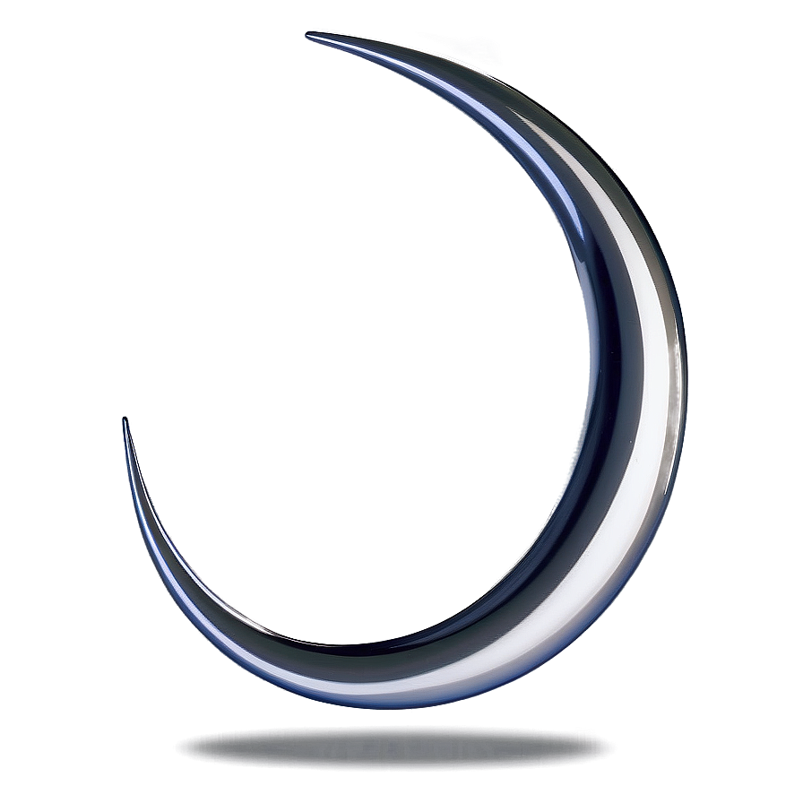 Silver Crescent Symbol Png Pjf74 PNG Image