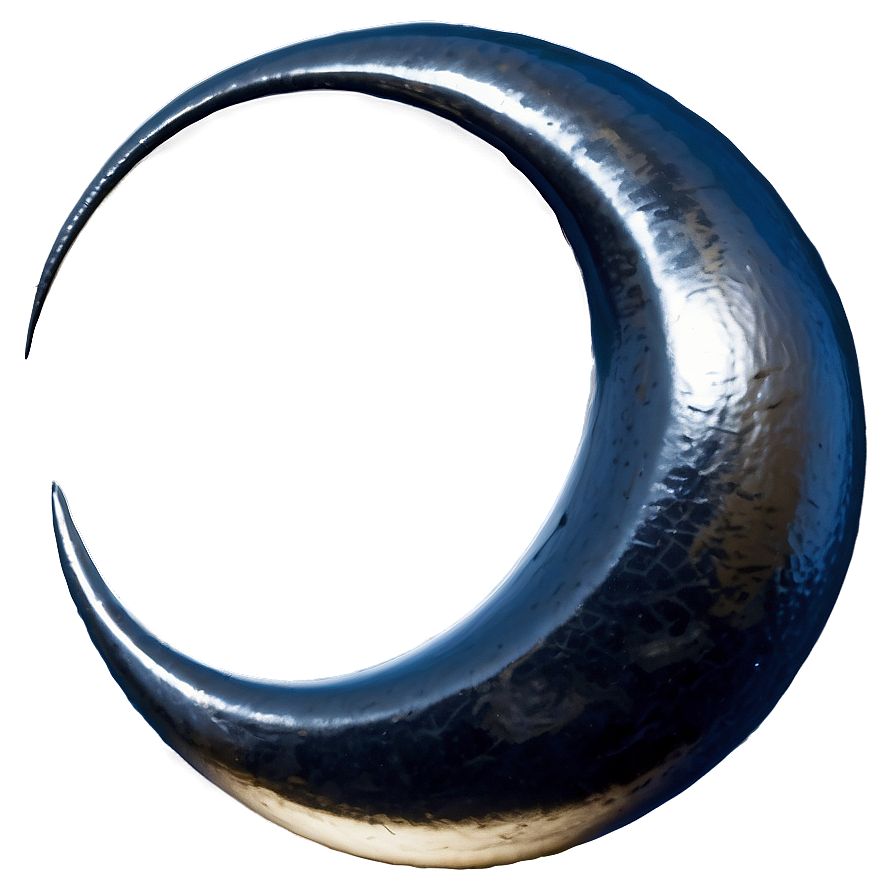 Silver Crescent Symbol Png Wnw28 PNG Image